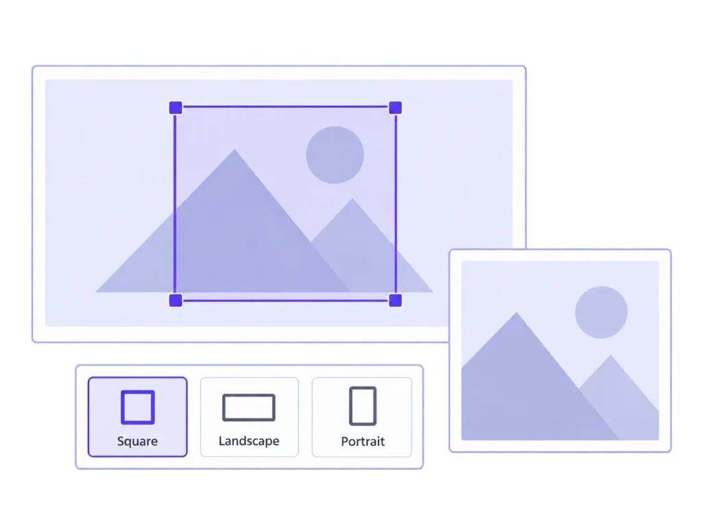 Illustration of MediaToolkit Crop Thumbnails.